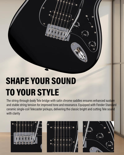 Fender Standard Telecaster - 3-Color Sunburst w/ Guitar Cleaning Kit