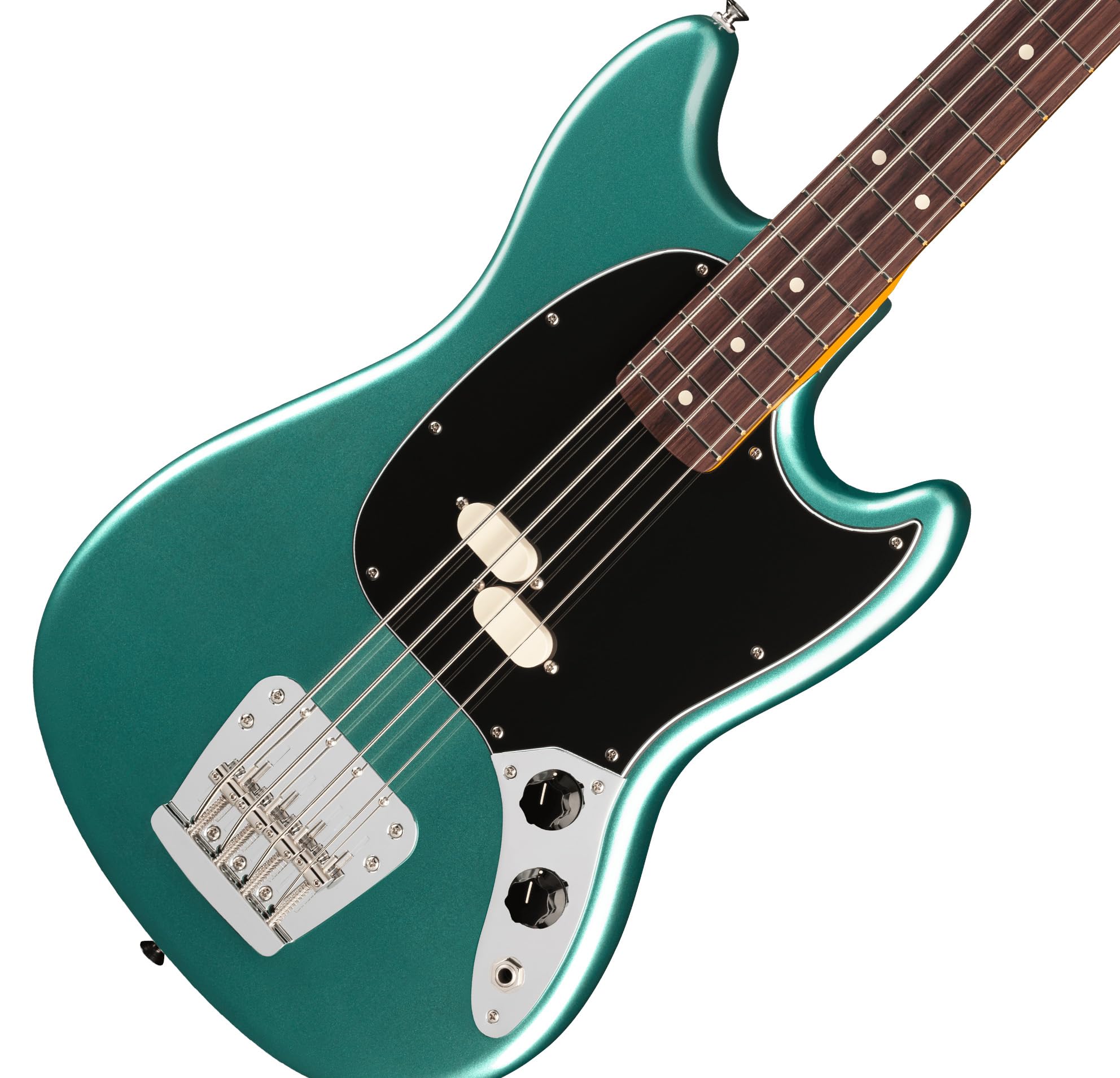 Fender American Professional Classic Mustang Bass - Faded Sherwood Green Metallic w/ Cleaning Kit