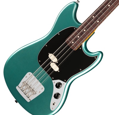 Fender American Professional Classic Mustang Bass - Faded Sherwood Green Metallic w/ Cleaning Kit