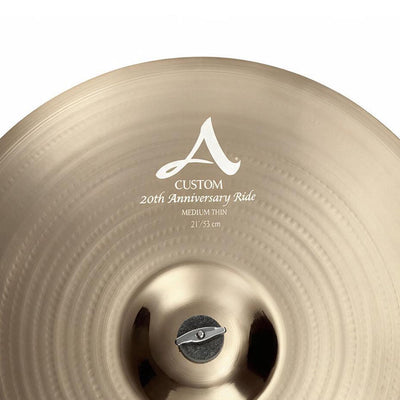 Zildjian A20822 21" A Custom 20th Anniversary Ride Cymbal w/ Drumstick Bag