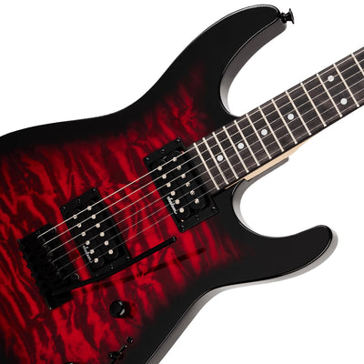 Jackson JS Series Dinky JS11Q Electric Guitar - Transparent Red