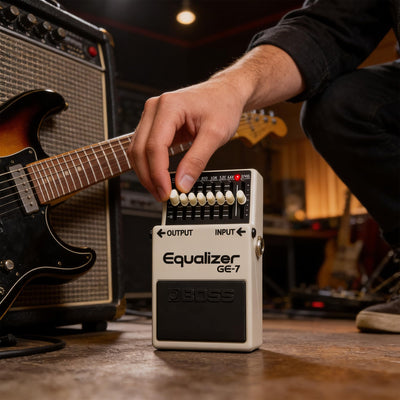 Boss GE-7 Graphic Equalizer w/ Instrument Cables