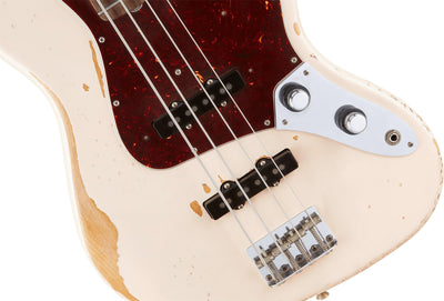 Fender Flea Jazz Bass - Roadworn Shell Pink w/ Guitar Cleaning Kit