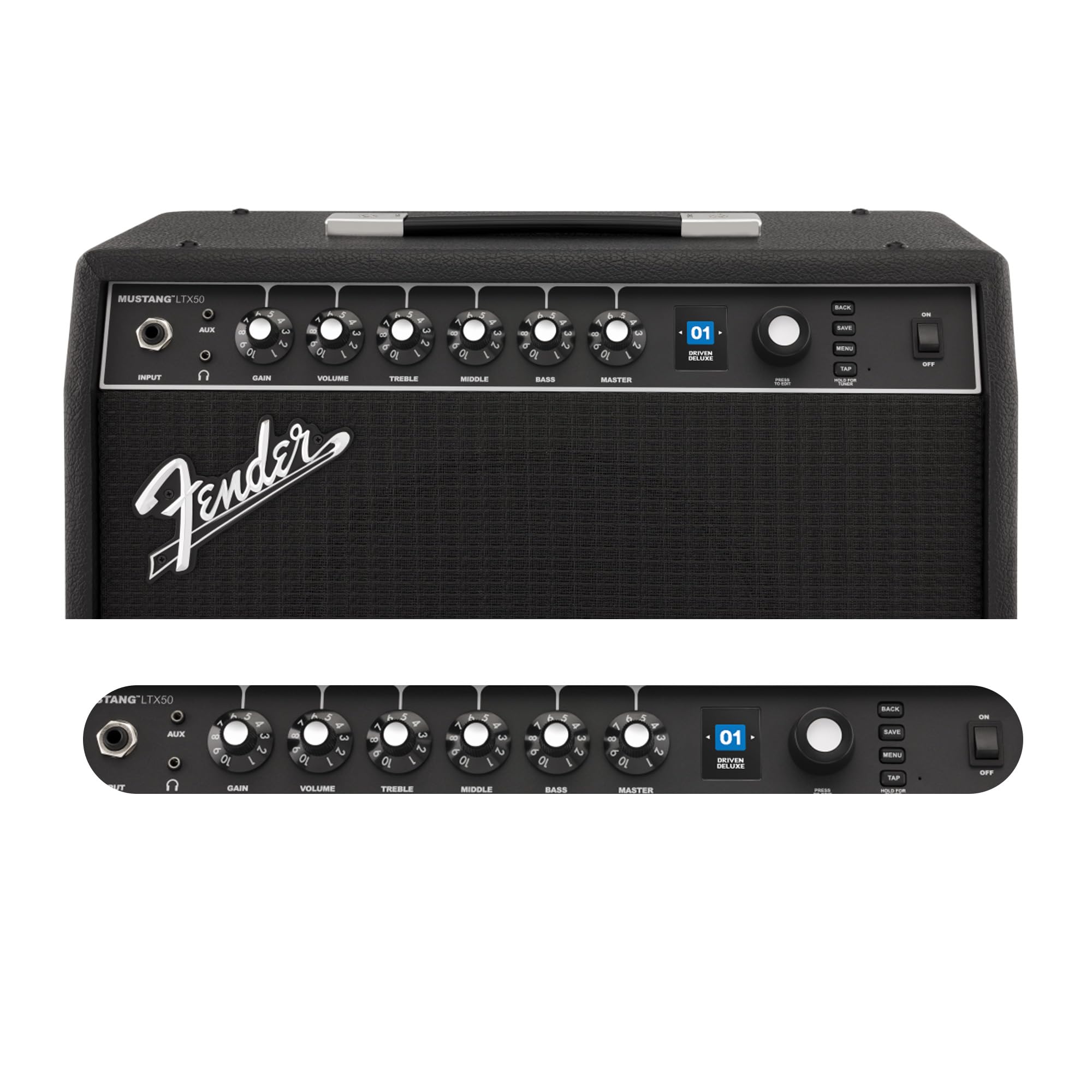 Fender Mustang LTX50 Guitar Combo Amplifier - Black w/ Instrument Cable