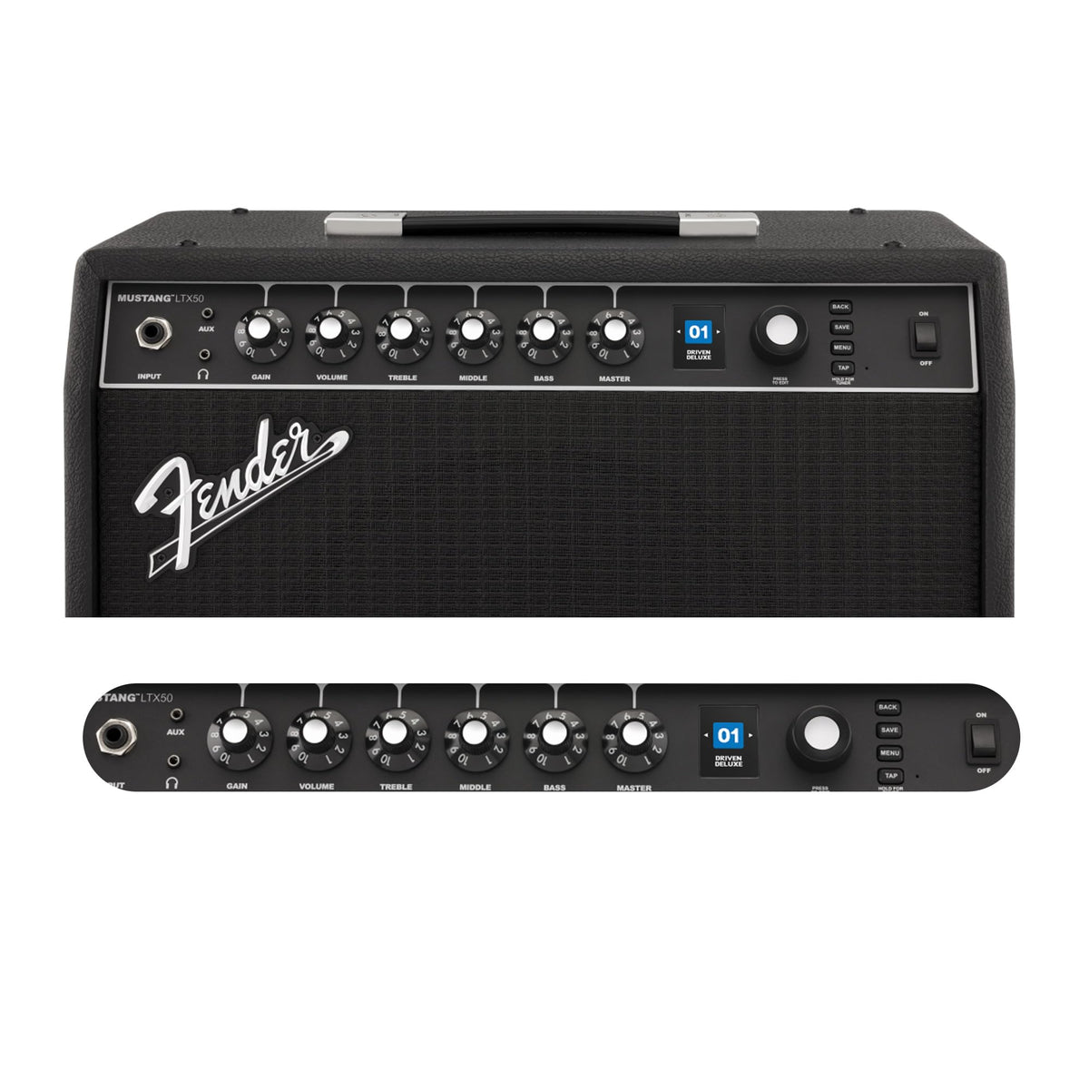 Fender Mustang LTX50 Guitar Combo Amplifier - Black w/ Instrument Cable