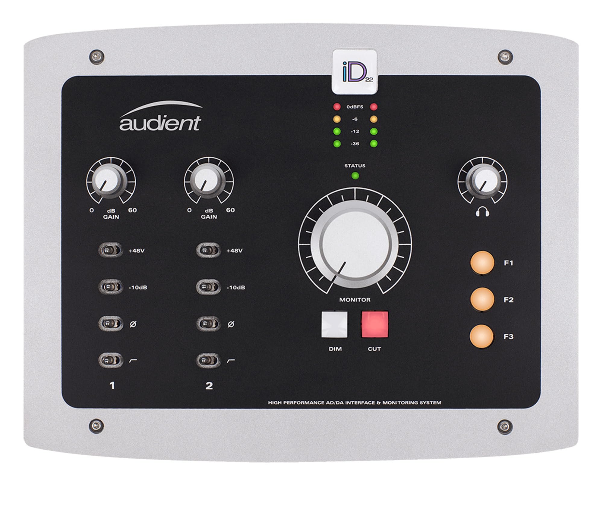 Audient iD22 10-In 14-Out Audio Interface w/ 4 Cables