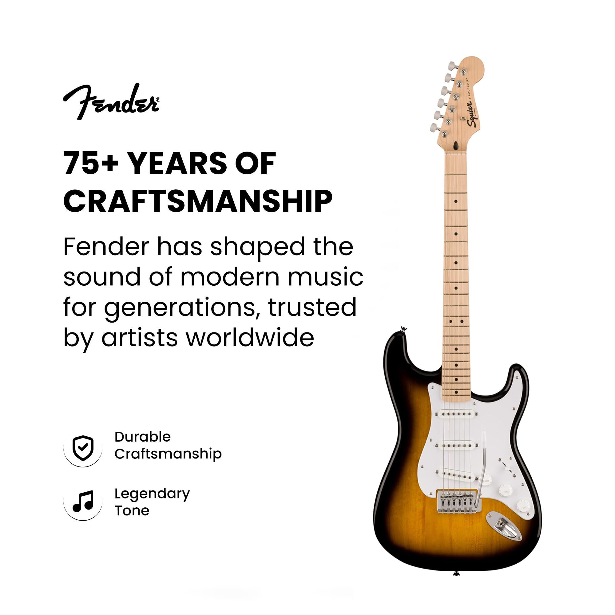 Fender Squier Sonic Stratocaster - 2-Color Sunburst w/ Frontman 10G Amp