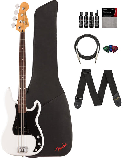 Fender Player II Precision Bass - Polar White w/ Cleaning Kit