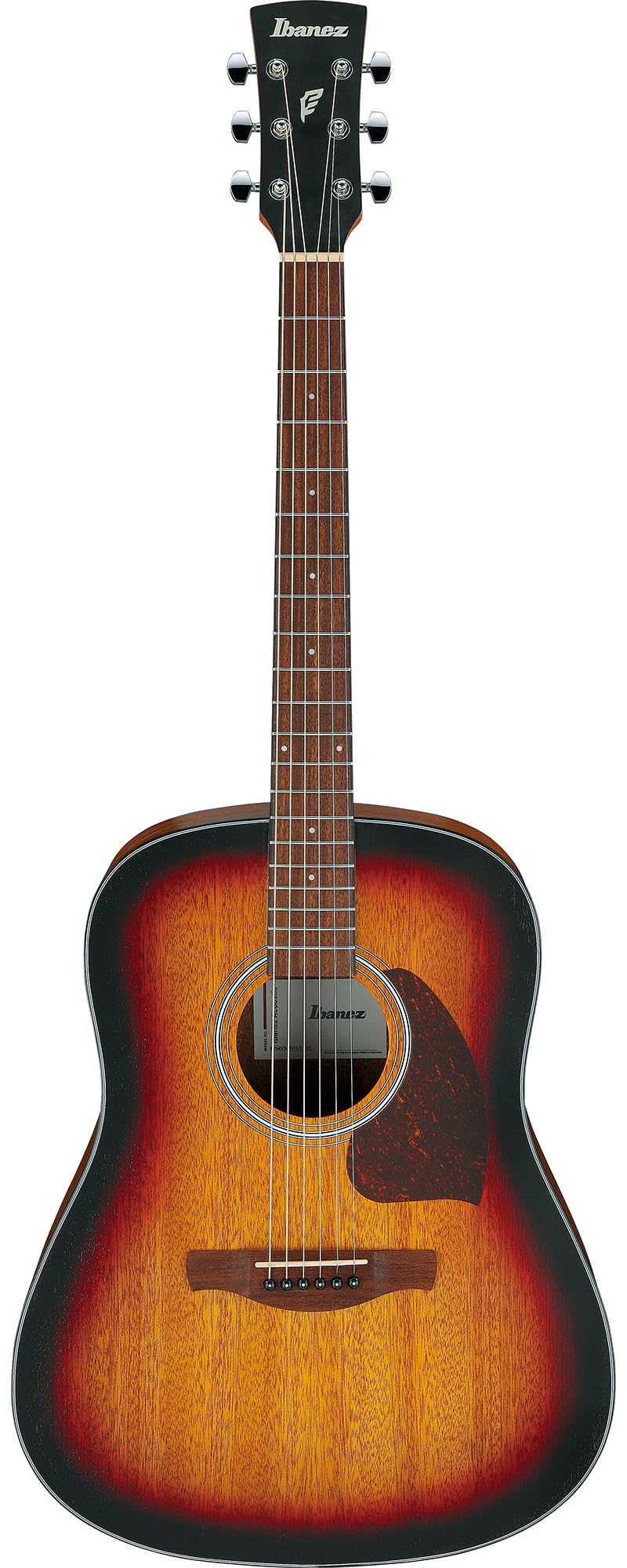 Ibanez PF54 PF Performance Dreadnought Acoustic Guitar - Open Pore Vintage Sunburst w/ Hard Case