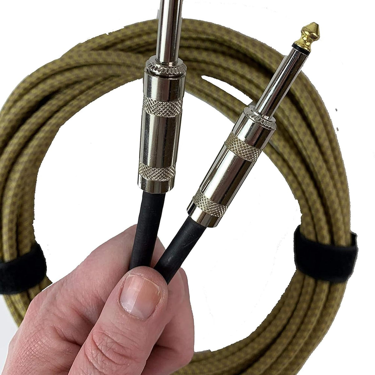 Gearlux Instrument Cable, 1/4 Inch, Straight-Straight, Tweed, 10 Foot - 2 Pack