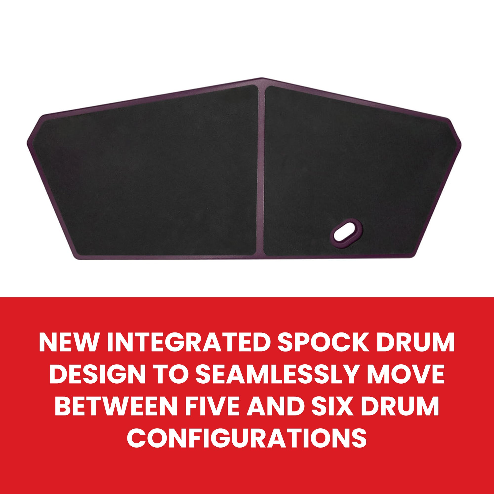 Vic Firth HHPQSR Heavy Hitter Quadropad Practice Pad with Rims - Small