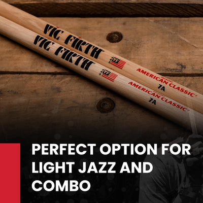 Vic Firth American Classic 7A Drumsticks - 3 Pairs