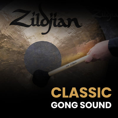 Zildjian P0565 12" Traditional Gong and Table-Top Stand Set