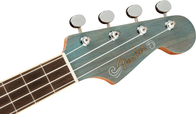 Fender Dhani Harrison Tenor Ukulele - Turquoise w/ Hard Case