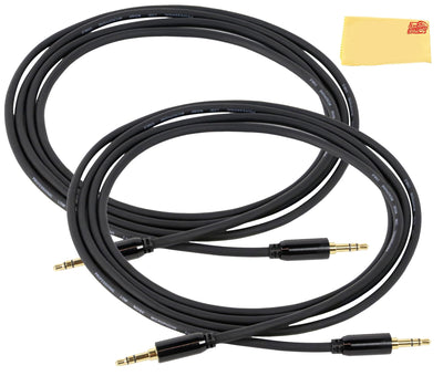 Gearlux 6-Foot 3.5 mm to 3.5 mm Stereo (1/8" to 1/8") TRS Cable - 2 Pack