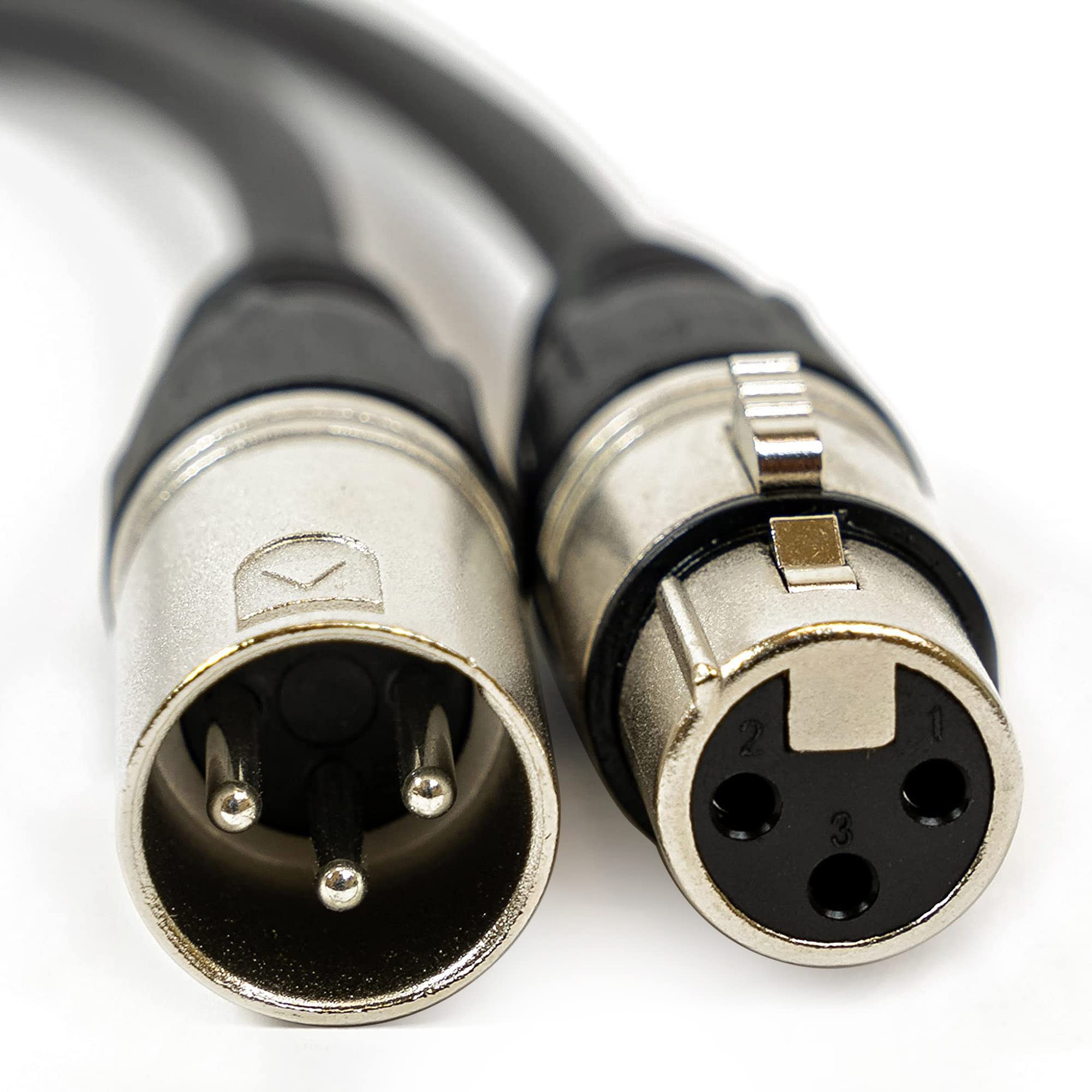 Gearlux 50-Foot 3-Pin Male-to-Female DMX Cable - 4 Pack
