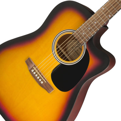 Fender FA-25CE Dreadnought Acoustic-Electric Guitar - Sunburst w/ Gig Bag