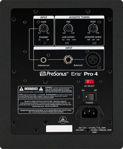 PreSonus Eris Pro 4 Studio Monitor w/ XLR Cable