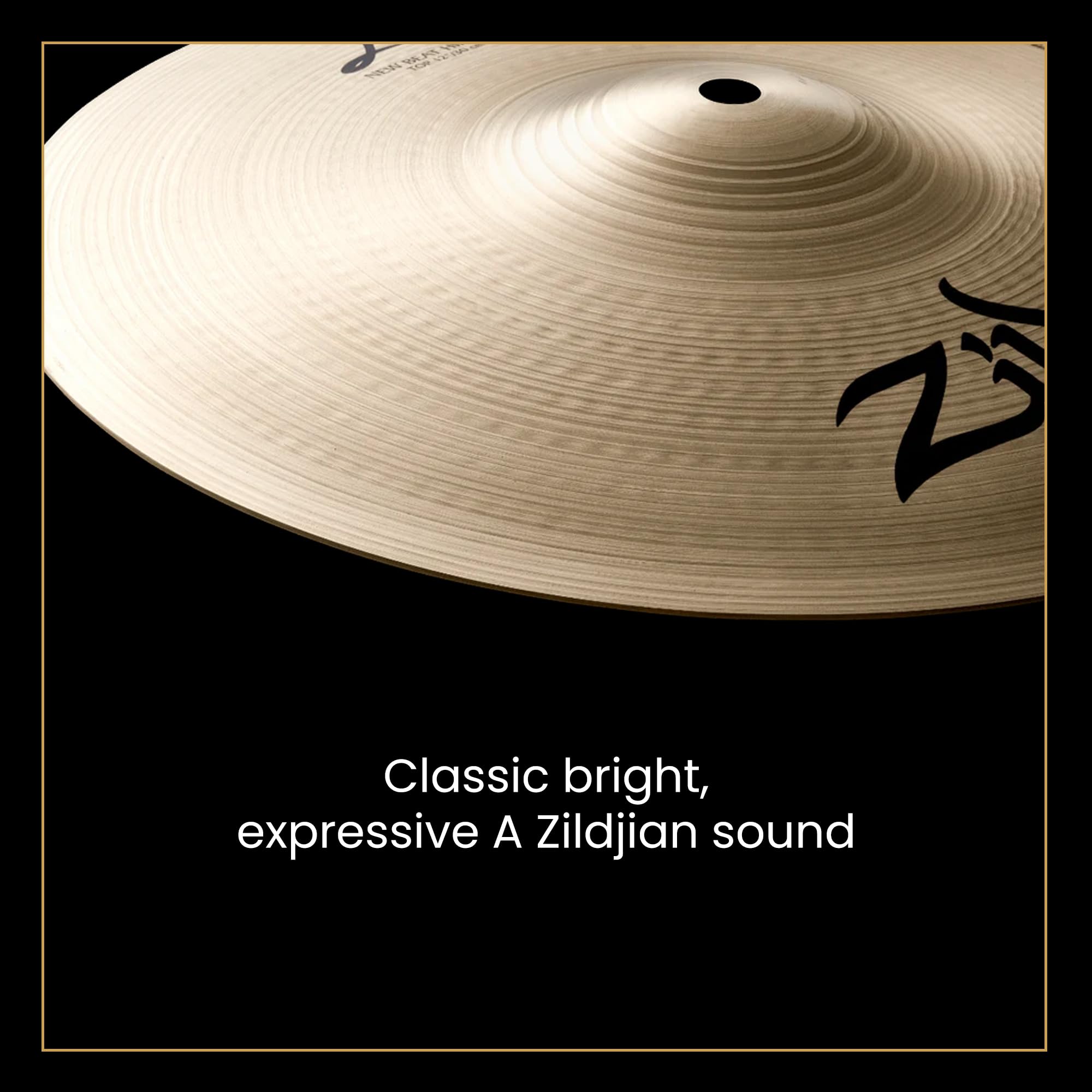 Zildjian A0133 14" A New Beat Hi-Hat Cymbals Pair w/ Drumstick Bag