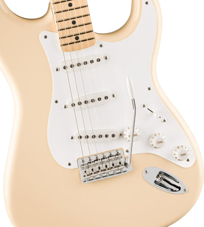 Fender Jimmie Vaughan Tex Mex Stratocaster - Olympic White w/ Guitar Cleaning Kit