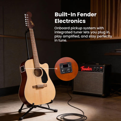 Fender California Redondo CE Dreadnought Acoustic-Electric Guitar - Natural