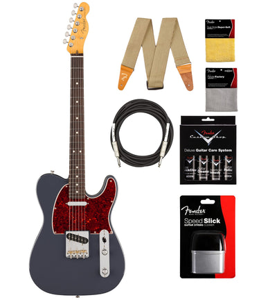 Fender American Professional Classic Telecaster - Faded Black w/ Cleaning Kit