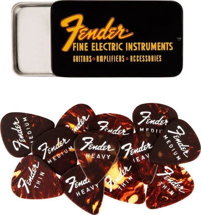 Fender Fine Electric Pick Tin - 12 Pack