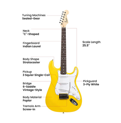 Fender Squier Stratocaster - Graffiti Yellow