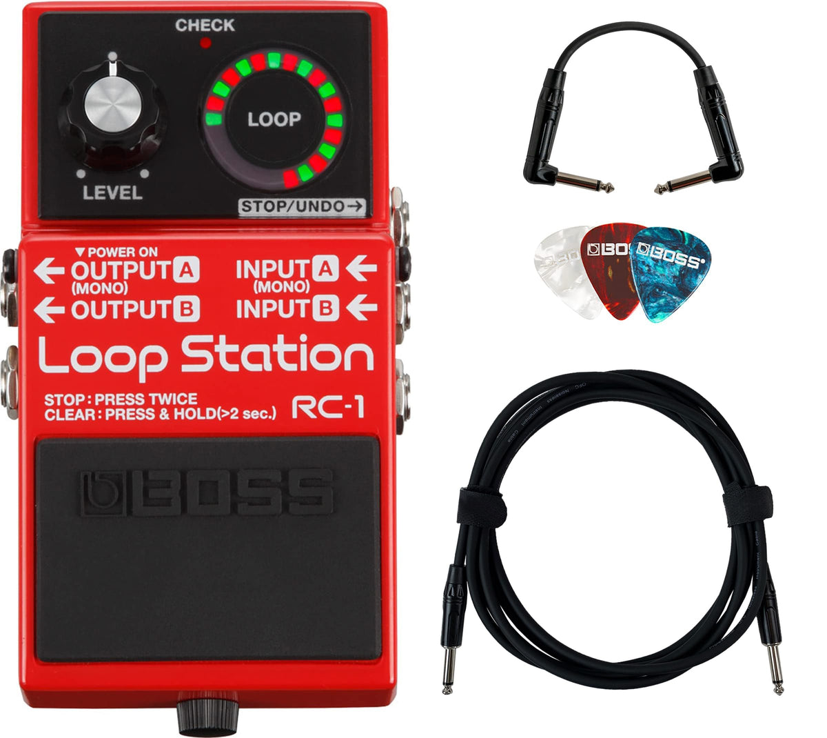 Boss RC-1 Loop Station w/ Instrument Cables