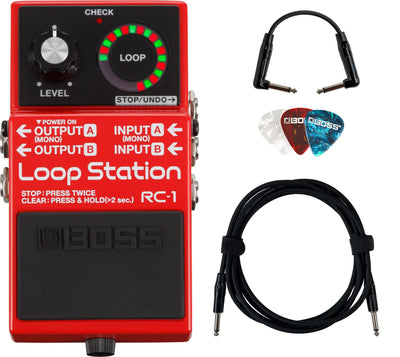 Boss RC-1 Loop Station w/ Instrument Cables