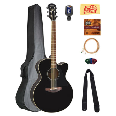 Yamaha CPX600 Acoustic-Electric Guitar - Black w/ Gig Bag