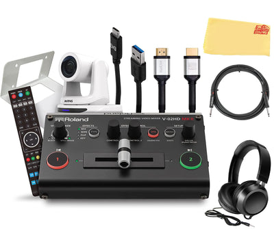 Roland PTZ-1G-V02 PTZ Single White Camera w/ Headphones