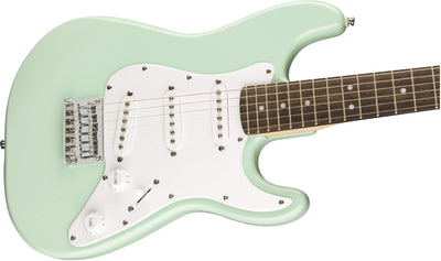 Fender Squier 3/4-Size Kids Mini Strat Electric Guitar - Surf Green w/ Tuner