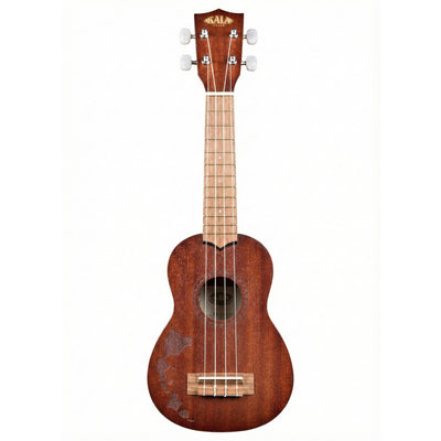 Kala KA-15S-H1 Satin Mahogany Soprano Ukulele - Hawaiian Islands w/ Gig Bag