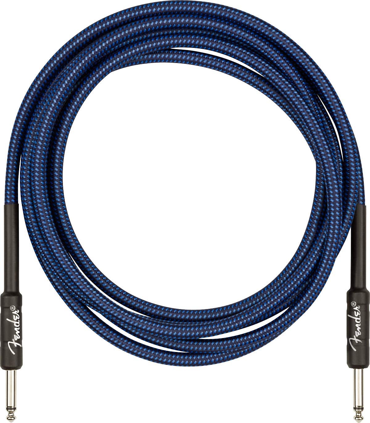 Fender 10-Foot Professional Instrument Cable, Straight-Straight, Blue Tweed - 1 Pack
