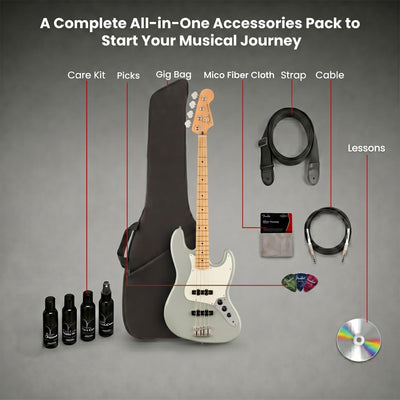 Fender Player II Jazz Bass - Cactus Gray w/ Cleaning Kit