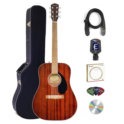 Fender CD-60 Dreadnought Acoustic Guitar - Mahogany w/ Hard Case