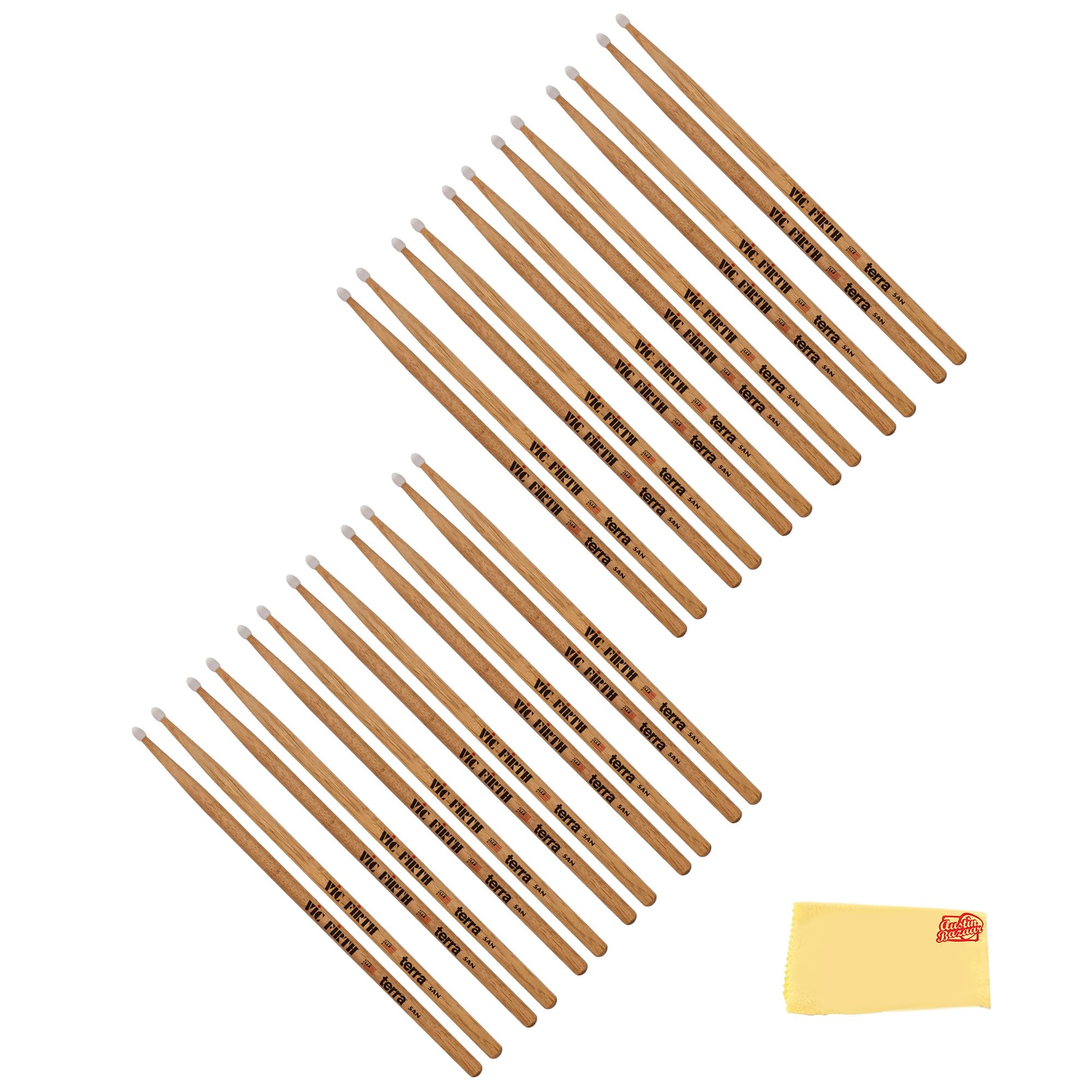 Vic Firth American Classic 5A Terra Series Nylon Tip Drumsticks - 12 Pack