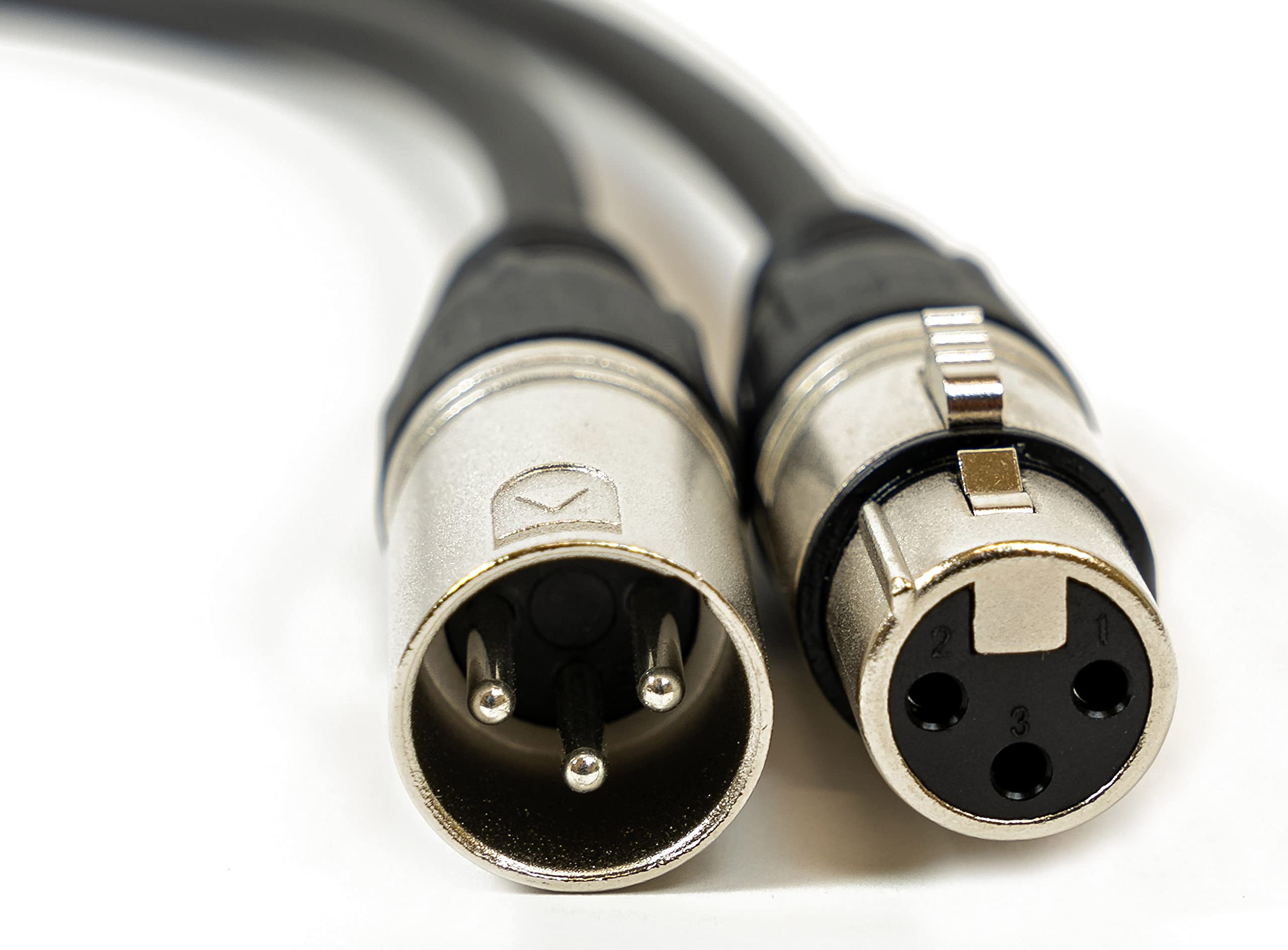 Gearlux 50-Foot 3-Pin Male-to-Female DMX Cable - 2 Pack