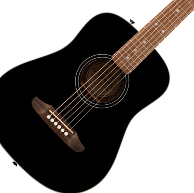 Fender FA-15 3/4-Scale Kids Steel String Acoustic Guitar - Black w/ Gig Bag