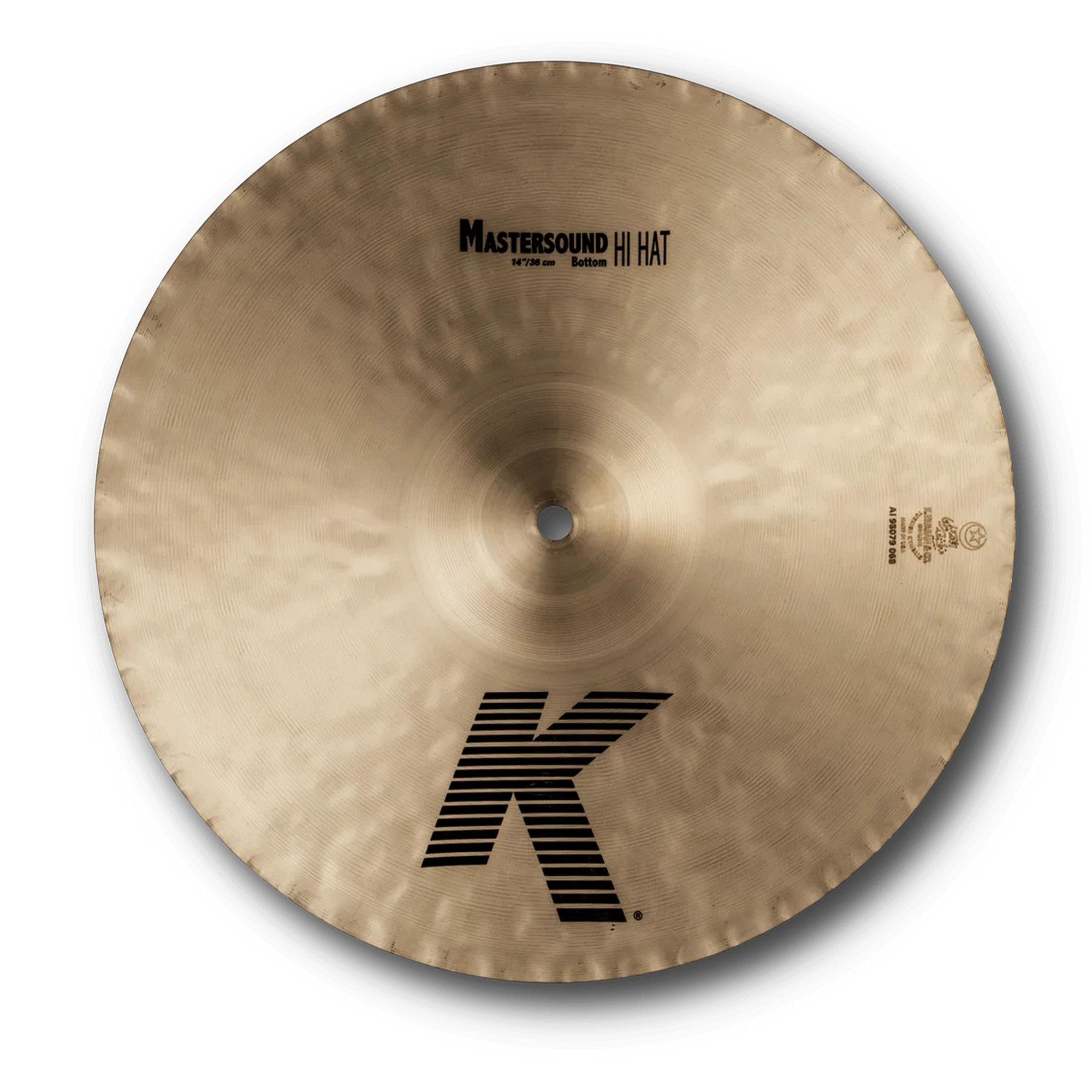 Zildjian K0909 14" K Mastersound Hi-Hat Cymbals Pair w/ Drumstick Bag