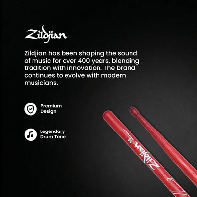 Zildjian 5A Red Drumsticks - 6 Pack