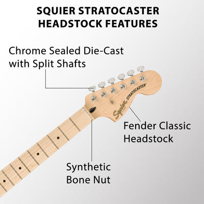 Fender Squier Affinity Stratocaster FMT HSS - Black Burst w/ Frontman 10G Amplifier