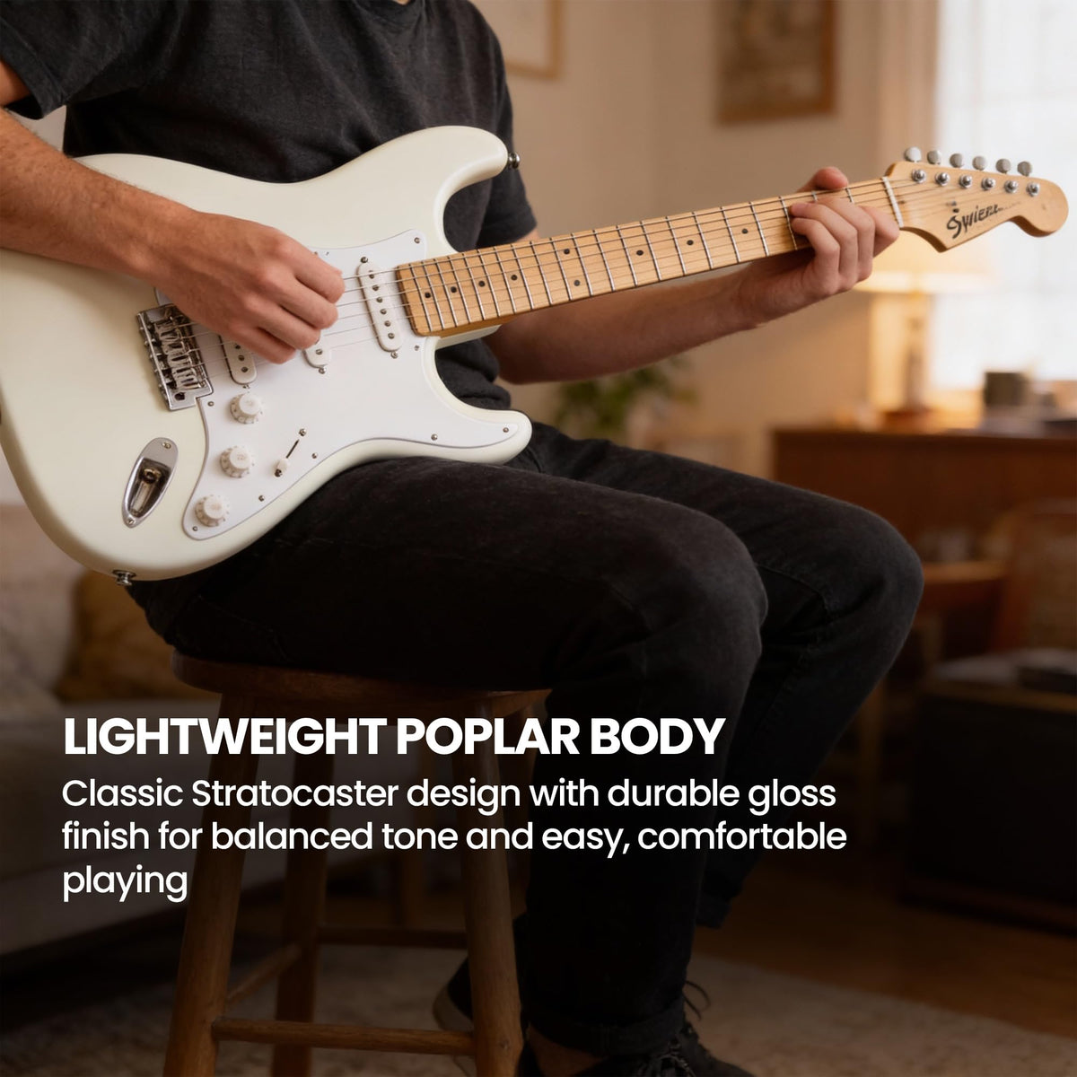 Fender Squier Sonic Stratocaster - Arctic White w/ Tuner