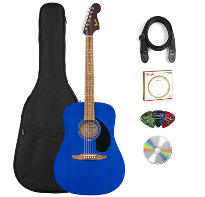 Fender California Redondo Acoustic Guitar - Saphire Blue w/ Gig Bag
