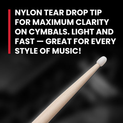 Vic Firth American Classic 5A Nylon Tip Drumsticks
