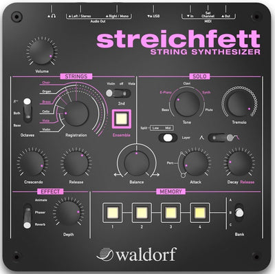 Waldorf Streichfett String Synthesizer w/ Headphones