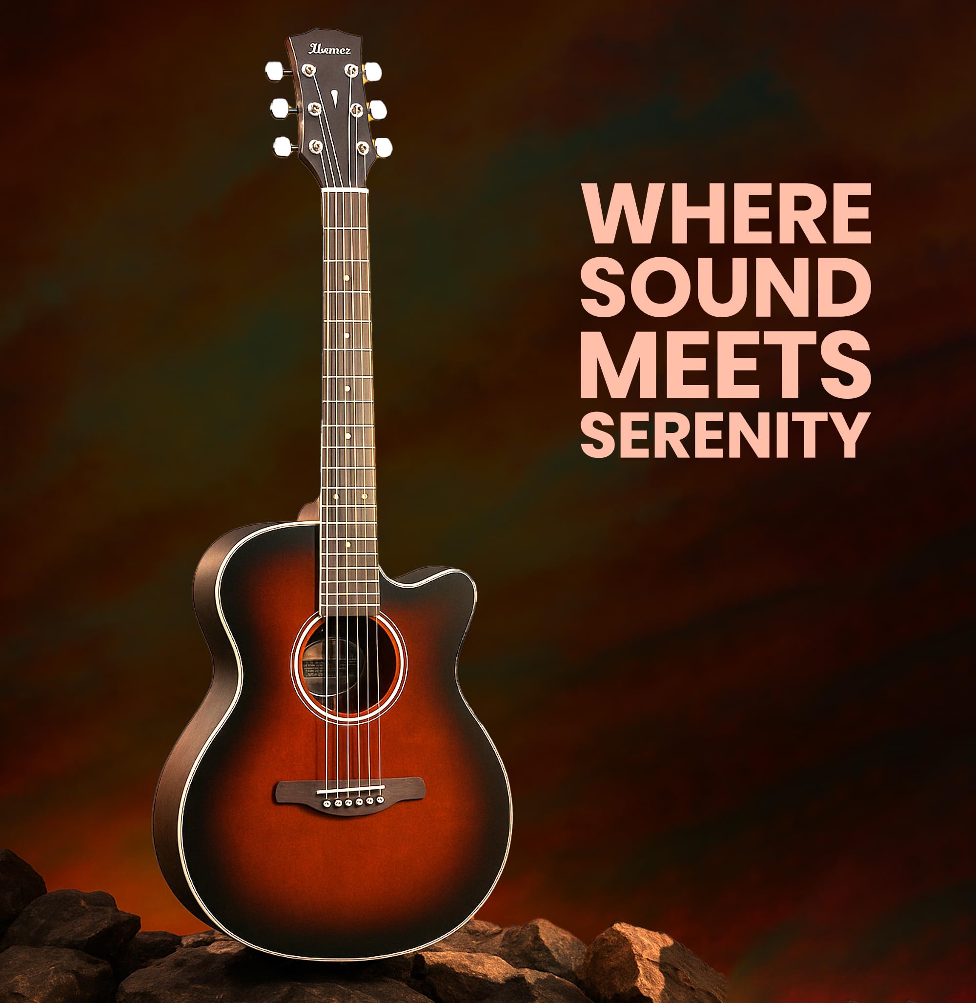 Ibanez AEG7L Acoustic-Electric Guitar Left-Handed - Dark Violin Sunburst w/ Case