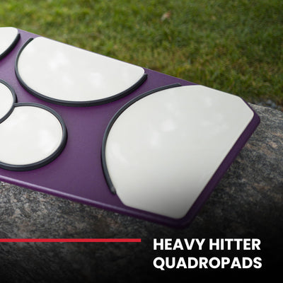 Vic Firth HHPQLR Heavy Hitter Quadropad Practice Pad with Rims - Large