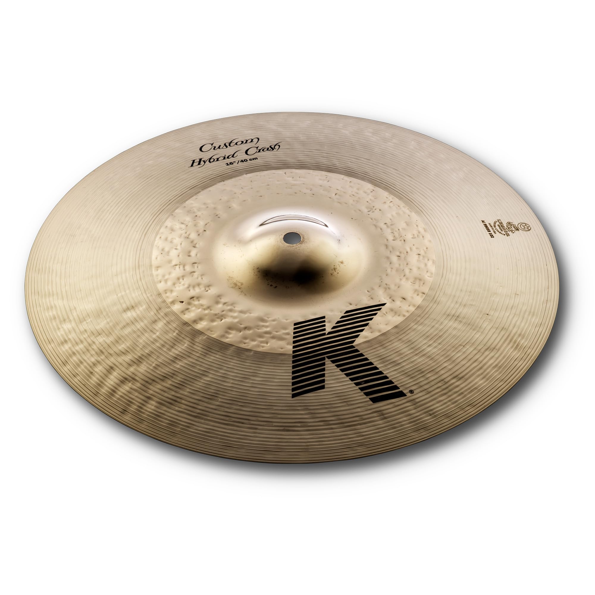 Zildjian K1216 16" K Custom Hybrid Crash Cymbal w/ Drumstick Bag